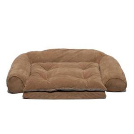 CAROLINA PET COMPANY Carolina Pet 015370 Ortho Sleeper Comfort Couch with Removable Cushion - Chocolate; Large 15370
